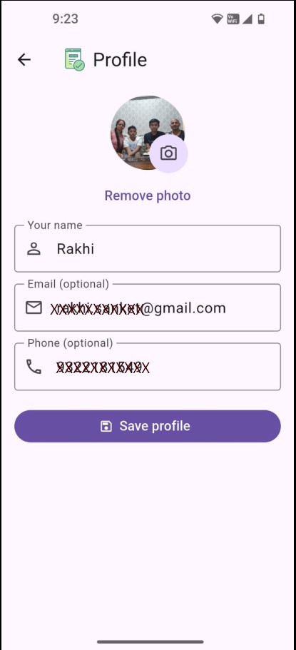 MyDiary Profile